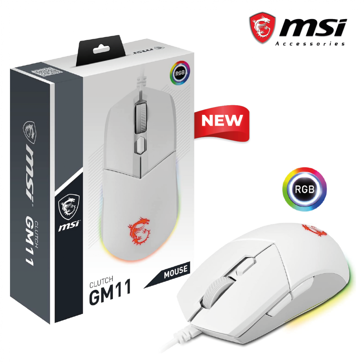 MSI CLUTCH GM11 5000 DPI Gaming Mouse MSI CLUTCH GM11 5000 DPI Gaming Mouse